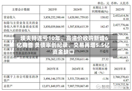 埃夫特连亏10年、高溢价收购新增6亿商誉 负债率创纪录、交易再增5.5亿资金缺口-第3张图片