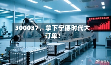 300037	，拿下宁德时代大订单！-第2张图片