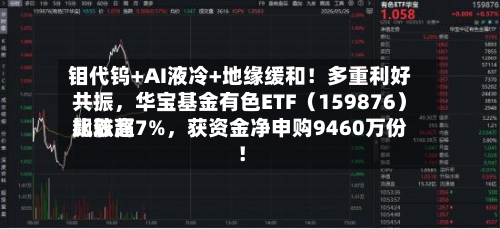 钼代钨+AI液冷+地缘缓和！多重利好共振	，华宝基金有色ETF（159876）比较高飙涨超7%，获资金净申购9460万份！-第2张图片