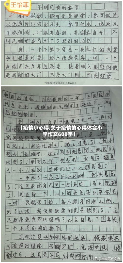 【疫情小心得,关于疫情的心得体会小学作文600字】