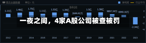 一夜之间，4家A股公司被查被罚-第2张图片
