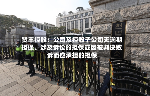 贤丰控股：公司及控股子公司无逾期担保、涉及诉讼的担保或因被判决败诉而应承担的担保-第2张图片