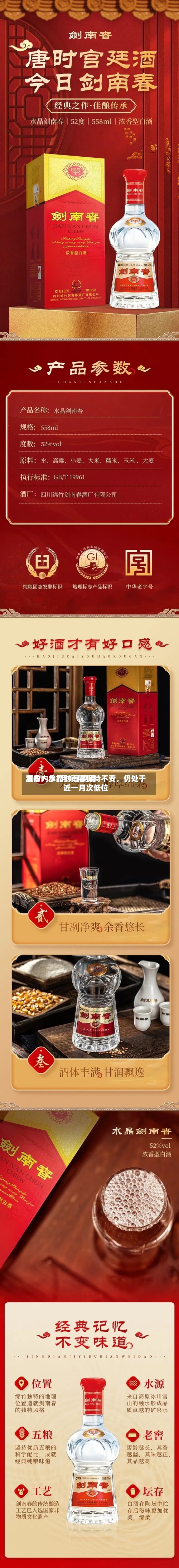 酒价内参7月1日费用发布：水晶剑南春保持不变，仍处于近一月次低位-第2张图片