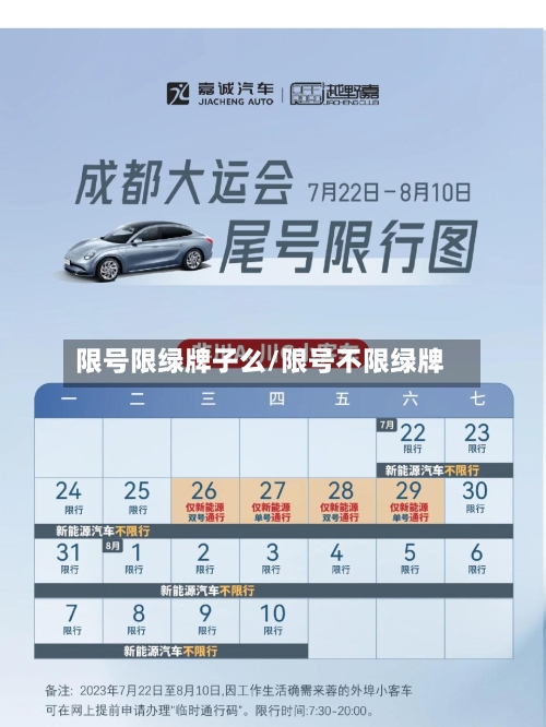 限号限绿牌子么/限号不限绿牌-第2张图片