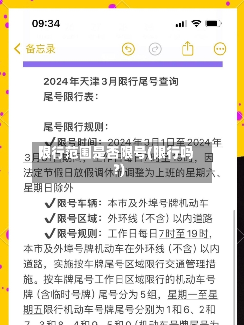 限行范围是否限号(限行吗?)-第2张图片