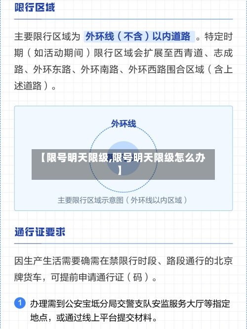 【限号明天限级,限号明天限级怎么办】