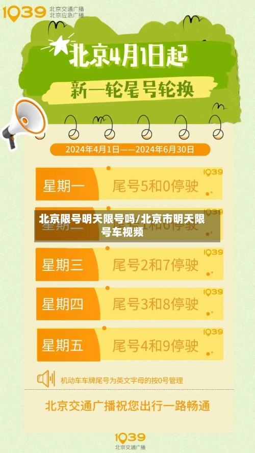 北京限号明天限号吗/北京市明天限号车视频