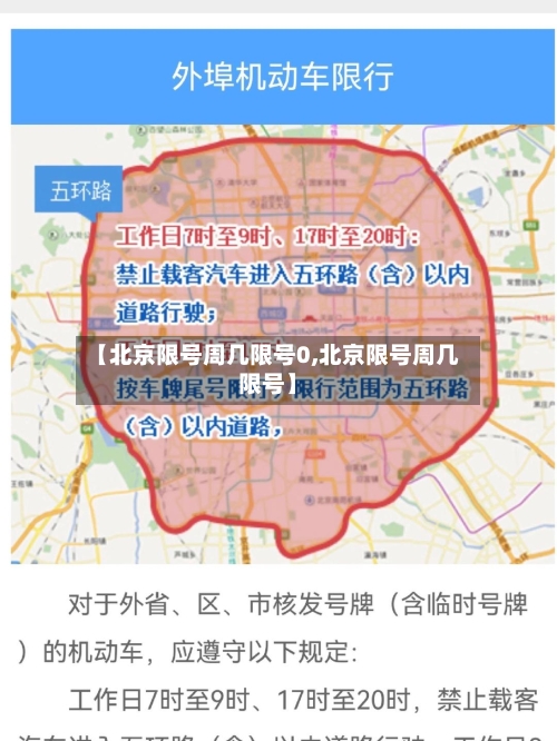 【北京限号周几限号0,北京限号周几限号】