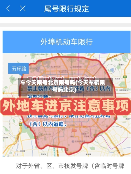 车今天限号北京限号吗(今天车辆限号吗北京)-第3张图片