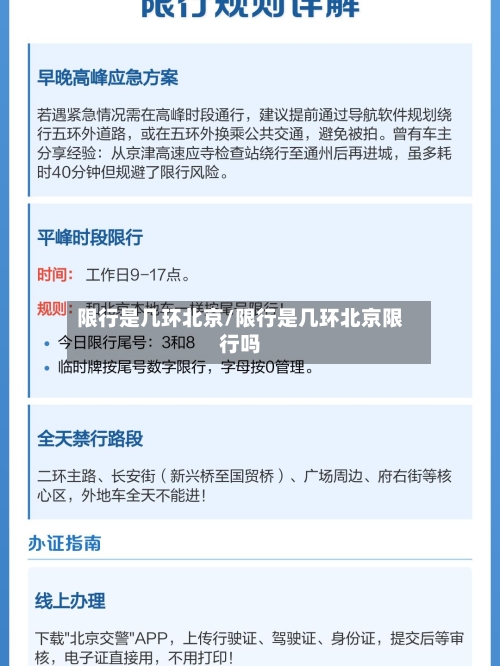 限行是几环北京/限行是几环北京限行吗-第2张图片