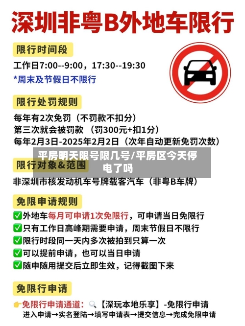 平房明天限号限几号/平房区今天停电了吗-第3张图片